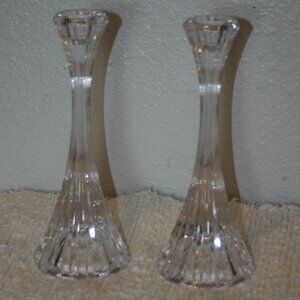 Mikasa Austria Crystal Park Lane 8" Taper Candlestick Vintage B-235